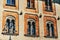 Beautiful windows in an old facade in Pisa