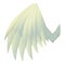 Beautiful wing icon, cartoon style