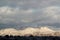 Beautiful winter day with snow covered mountains in Tucson, Arizona