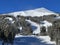 Beautiful winter landscape with mountains and forest at Breckenridge Ski Resort in Colorado