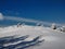 Beautiful winter landscapes with mountains and snow-laden trees in the village of Parva, Romania, Transylvania