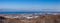 A beautiful winter panorama of Collingwood and the Town of the Blue Mountains from a viewpoint on Scenic Caves Road