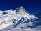 Beautiful winter panorama, Matterhorn view.