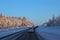 Beautiful winter road in Norrbotten