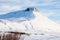 Beautiful winter snow landscape of Snaefellsnesvegur