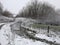 A beautiful wintery snow scene taken in Ashford Kent England 2021