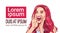 Beautiful Woman Screaming Advertisement Announcement Concept Attractive Female With Long Red Hair Over White Background