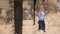 Beautiful woman tourist in Philae Temple Complex. Temple Of Isis. Philae, Agilkia Island, Aswan, Egypt