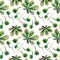 Beautiful wonderful graphic bright floral herbal autumn green maple