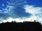 Beautiful wondrous clouds in the autumn Swiss sky above the Rhine valley and the Alpstein massif, Sevelen - Canton of St. Gallen