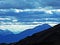 Beautiful wondrous clouds in the autumn Swiss sky above the Rhine valley and the Alpstein massif, Sevelen - Canton of St. Gallen