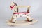 Beautiful wooden rocking horse