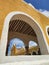 Beautiful yellow buildings in Mexico