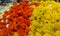 Beautiful Yellow and Orange color marigold flowers for garland preparation