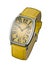 Beautiful yellow wristwatch isolated