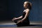 Beautiful Yoga Woman sitting on meditation session