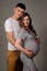 Beautiful young couple expecting baby