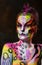 Beautiful young female with full body paint