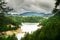 Beautiful Zaovine lake surrounded  with forest on Tara mountain