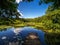 Beautiful Zatorek Lake on Wolin Island, Poland