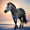 Beautiful zebra - ai generated image