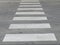Beautiful zebra crossing for the safety of persons