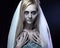 Beautiful zombie corpse bride