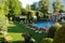 The beautifull mediteranian garden at the luxury Hotel Giardino in Ascona