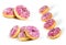 Beautifull pink donuts