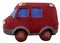 Beautifull red van, handmade with clay