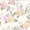 Beautifull rose seamless pattern vector design for textile and wallpaper