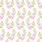 Beautifull seamless pattern vector design with pink rose