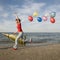 Beautifull teenage girl on the beach