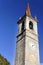 The beautifull town of Varenna on the shore of lake Como, seen from the ferry