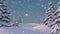 Beautifull Winter Background. Seamless looping 3d animation, 4K. Look for more options in my portfolio