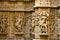 Beautifully carved idols, Jain Temple, situated in the fort complex, Jaisalmer, Rajasthan, India