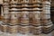 Beautifully carved idols, Jain Temple, situated in the fort complex, Jaisalmer, Rajasthan, India