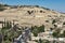 Beautifully clear panorama on Mount Sion olive mountain with its historically famous buildings.