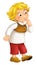 Beautifully colored cartoon character - young boy -