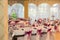 Beautifully decorated banquet hall