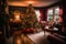 a beautifully decorated christmas tree inside a warm and cozy living room