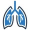 Beautifully designed Human lungs icon