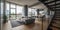 beautifully designed interior of a modern apartment build one generative AI