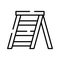 Beautifully designed trendy icon of ladder, construction ladder vector