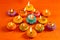 Beautifully Lit Lamps for the Hindu Diwali Festival