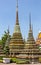 Beautifully ornamented buddhist temple in Bangkok Thailand