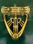 Beautifully ornate traditional brass door knocker, symbol of welcome