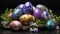 Beautifully Painted Easter Eggs, Evoking the Essence of a Serene and Joyful Easter Morning