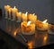 beautifully and peacefully burning prayer candles