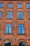 Beautifully renovated facade of an old textile factory